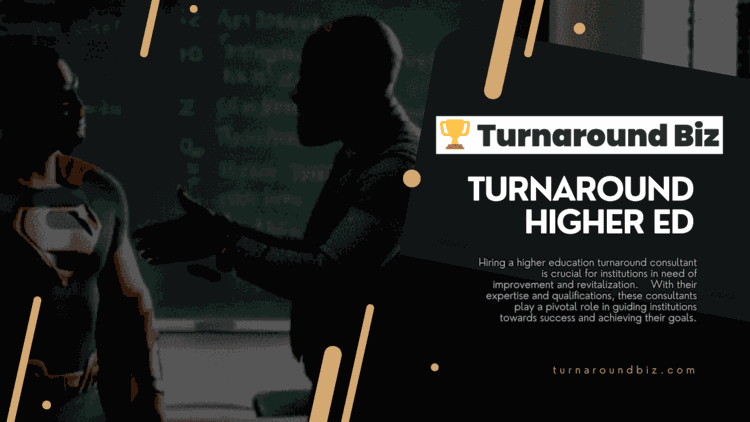 Higher education turnaround — guiding colleges and institutions through governance, financial, and enrollment recovery