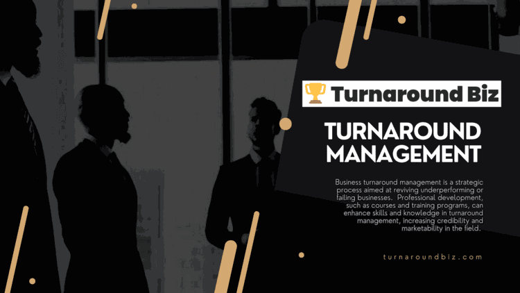 Business turnaround management — the leadership and strategic process of reviving an underperforming or failing business